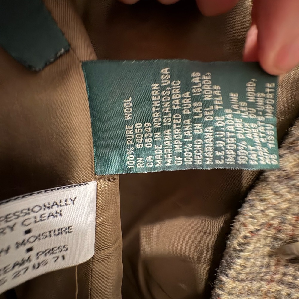 Ralph Lauren Tan Plaid Blazer - Picture 7 of 9